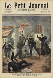 Ermordung von Antonio Cánovas del Castillo, Premierminister von Spanien, 8. August 1897